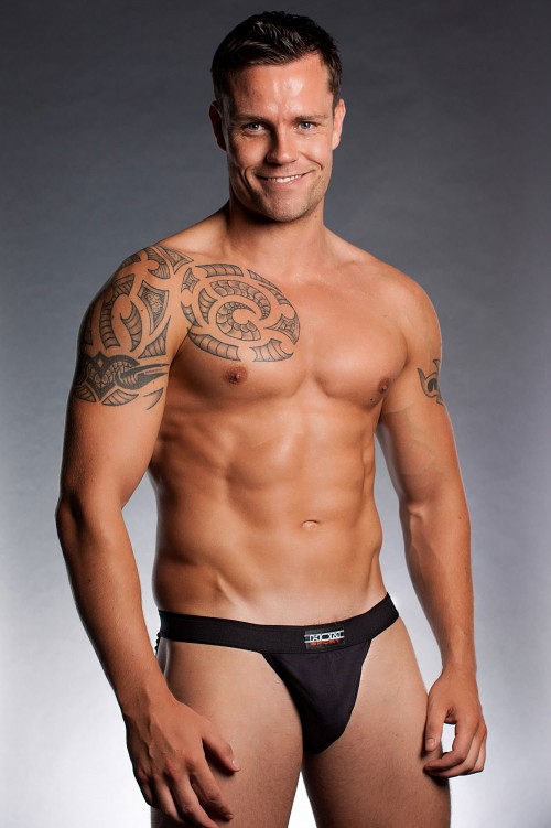 hom-sports-n-colours-tanga-brief-black-front