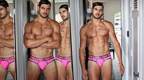 Photographer Karim Konrad with model Romain wearing Garcon Model underwear 1