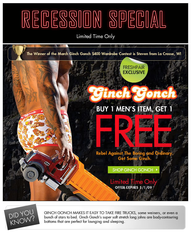 Fresh Pair - Ginch Gonch Recession Special