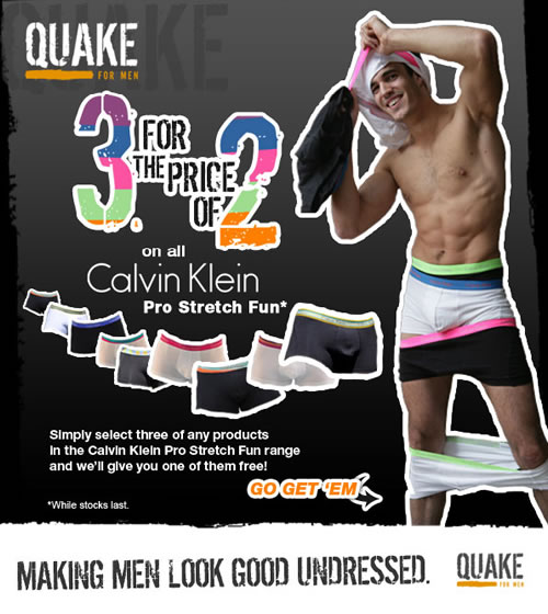 Quake for Men - Calvin Klein 3 for 2