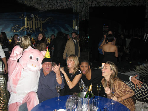 SPOTTED: Party Animal- Giant Pink Pig in Tighty-Whities Invades NYC Nightlife
