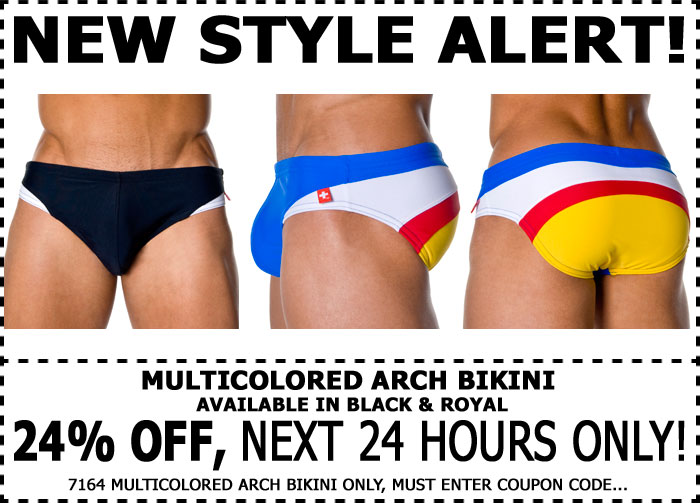 Andrew Christian 24% Off 1 Day Sale: Multicolored Arch Bikini