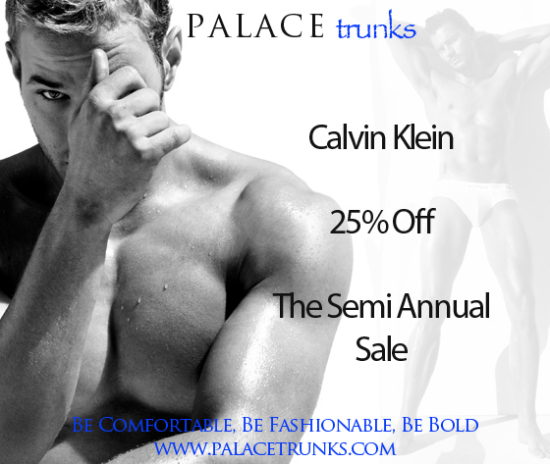 Save 25% This Fall During The Calvin Klein Sale at Palace Trunks