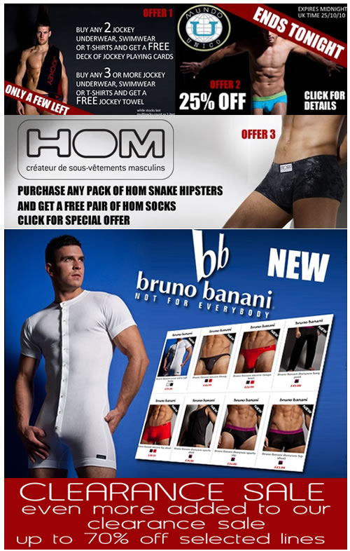 Special offers update and new Bruno Banani at Dead Good Undies