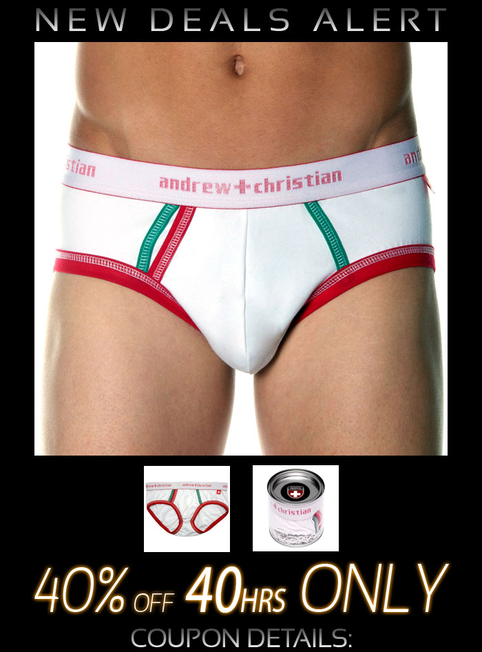 Andrew Christian Christmas Brief 2010 - 40% Off Next 40 hrs Only!