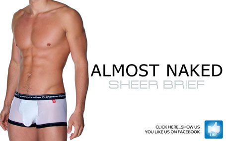 Andrew Christian Almost Naked Sheer Boxer - Just $27