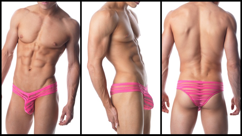 Style Brief - Bodyaware Pink Stripe Gear Brief