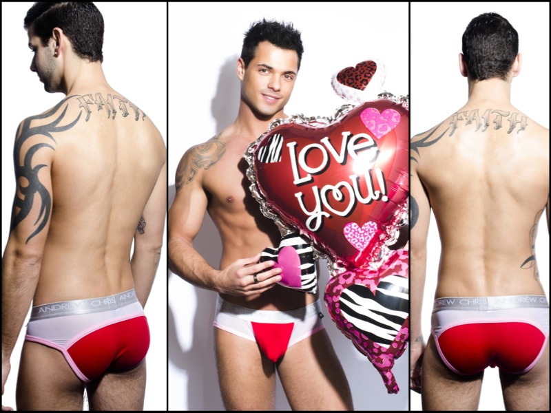 Review Andrew Christian Almost Naked Peek-a-Boo Valentines Brief