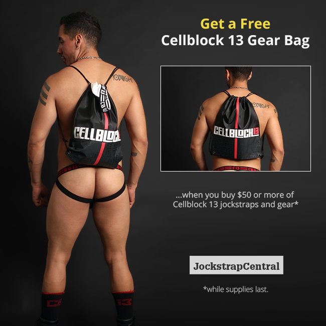 Cellblock 13 Gear Bag Giveaway at Jockstrap Central